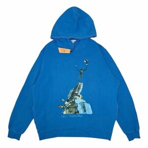 Reining fury Blue Men's heavyweight hoodie size 2xl